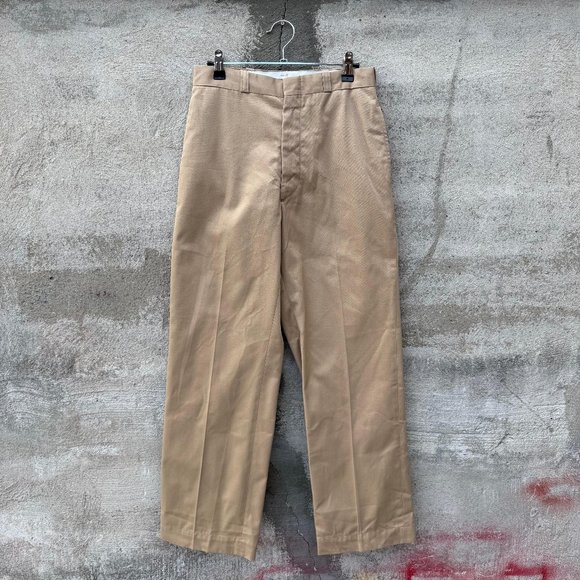 70's US Military Khaki Chino Pants - Picture 1 of 10